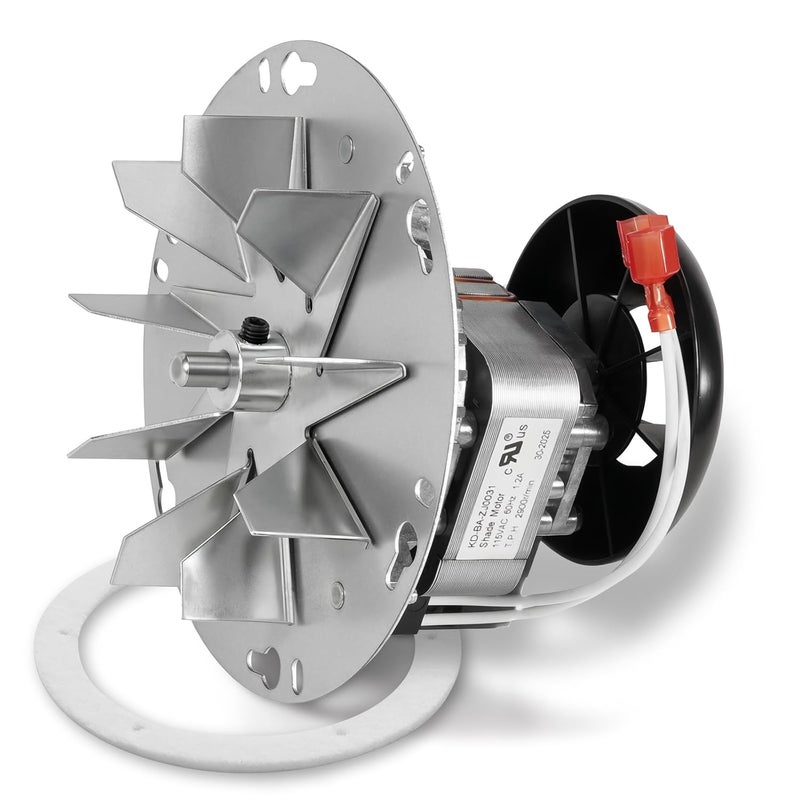 Lazenta 812-4400 Combustion Exhaust Blower Motor Compatible with PelPro PP130 PP60 PP70 PPC90 TSC90,Quadra-Fire Castile Santa Fe,Pleasant Hearth PH35PS,Heatilator EcoChoice PS35 Pellet Stoves - Image 1