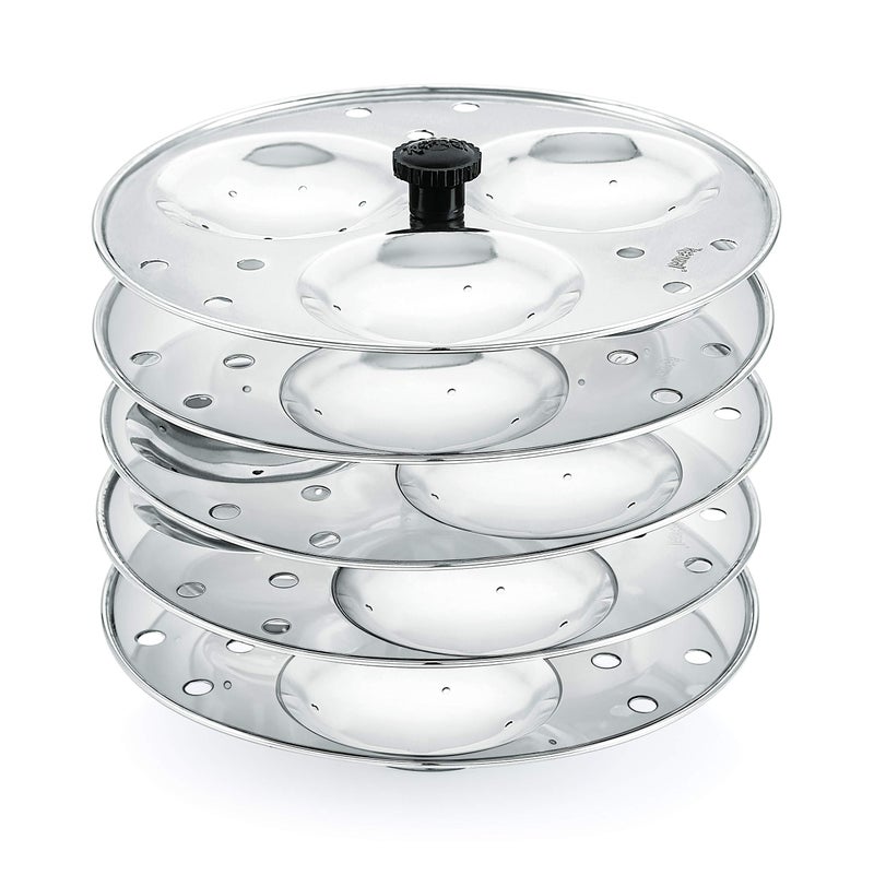 Komal Stainless Steel Idly Stand Suitable for Inner Lid Cooker,3x5 Plates,Silver - Image 3