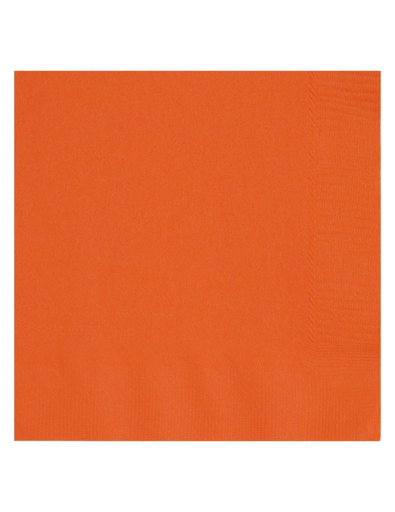 Unique Solid Pumpkin Orange Paper Luncheon Napkins 20 Pieces Perfect for Birthdays Weddings Parties Special Events