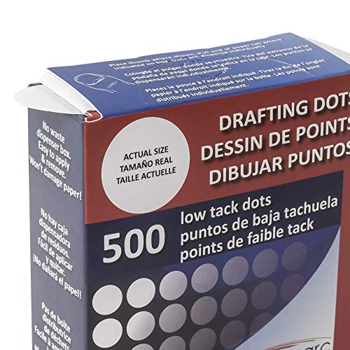Pacific Arc Professional Blank Drafting Dots 7/8", Roll of 500 Dots per Box - Image 2