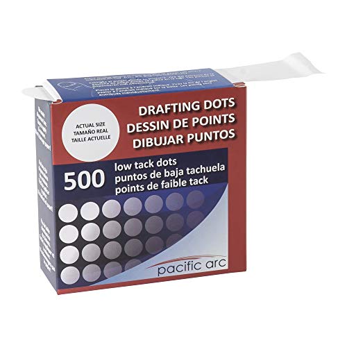 Pacific Arc Professional Blank Drafting Dots 7/8", Roll of 500 Dots per Box - Image 1