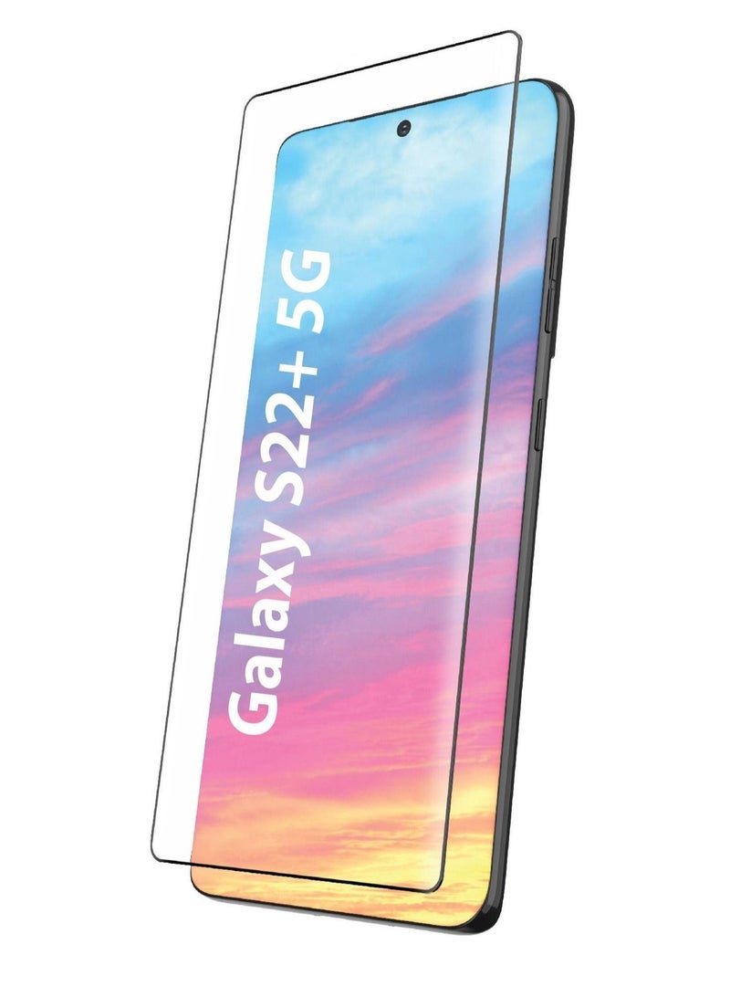واقي شاشة من الزجاج المقوى لهاتف Samsung Galaxy S22 plus 5G شفاف