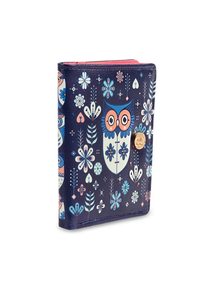 Chumbak Mini Flower Owl Square Wallet