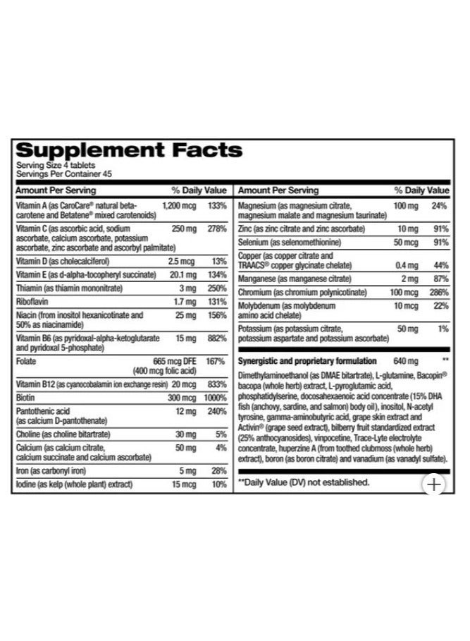 Focus Factor FOCUSfactor Nutrition for the Brain Dietary Supplement, 180 Tablets - Image 5