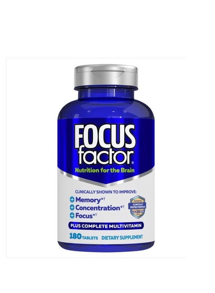 Focus Factor FOCUSfactor Nutrition for the Brain Dietary Supplement, 180 Tablets - Image 2