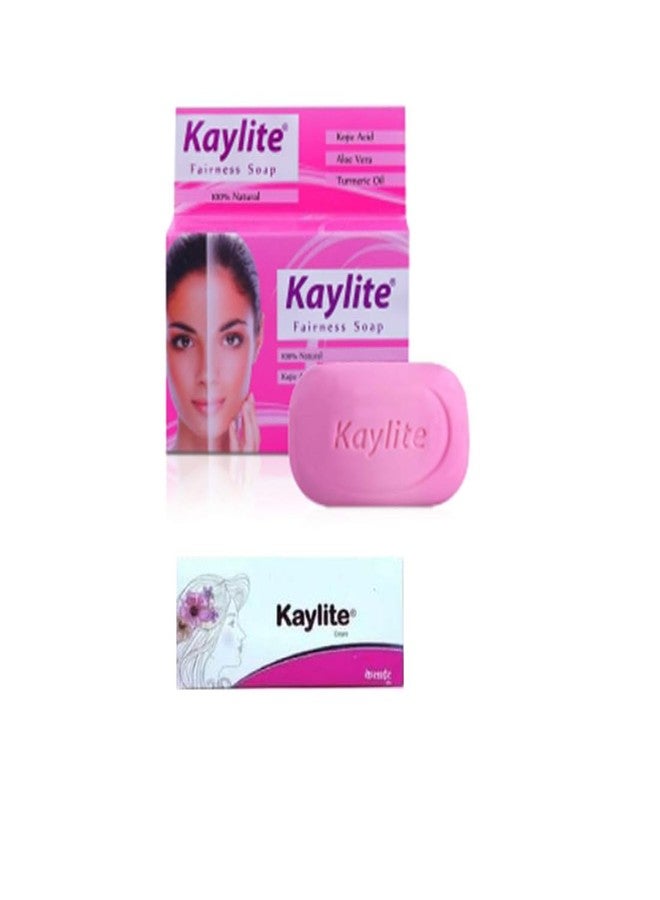 Kaylite Skin Whitening Face Soap 75 Gm with Kojic Acid, Aloe Vera | Turmeric Oil | Saumya Tandon Madam Ki Kaylite Cream and Face Soap Hai Combo Set(1 Soap + 1 Face Cream) - Image 1