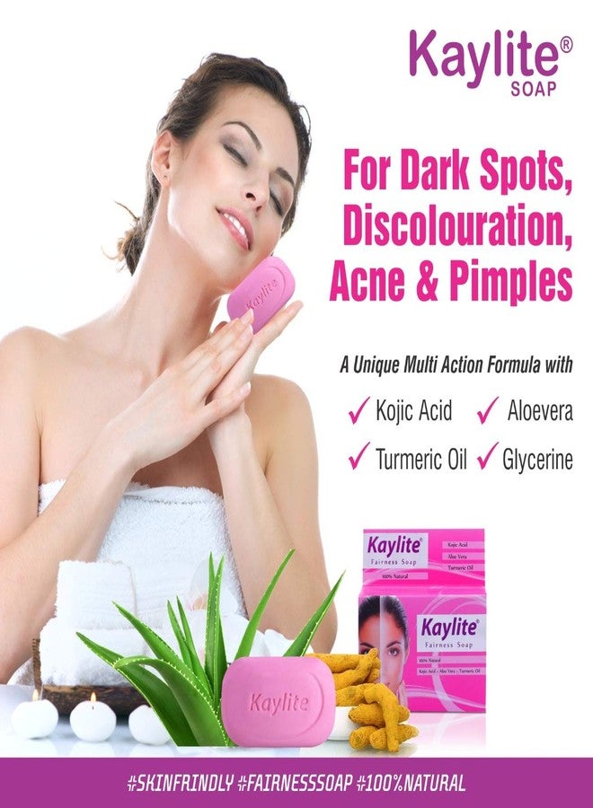 Kaylite Skin Whitening Face Soap 75 Gm with Kojic Acid, Aloe Vera | Turmeric Oil | Saumya Tandon Madam Ki Kaylite Cream and Face Soap Hai Combo Set(1 Soap + 1 Face Cream) - Image 4