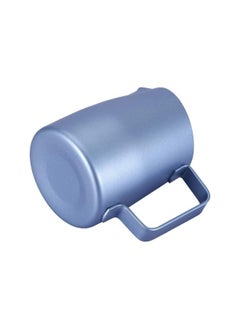 WYBOT 14 Oz /420ml Milk Frothing Pitcher, Stainless Steel Espresso Steaming Pitcher for Cappuccino Latte Art (blue) 