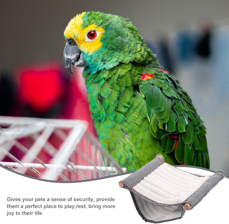 Large White Pet Cage Hammock Hanging Warm Breathable Hamster Bed with Detachable Washable Cover Suitable for Small Animals and Parrots - Image 4