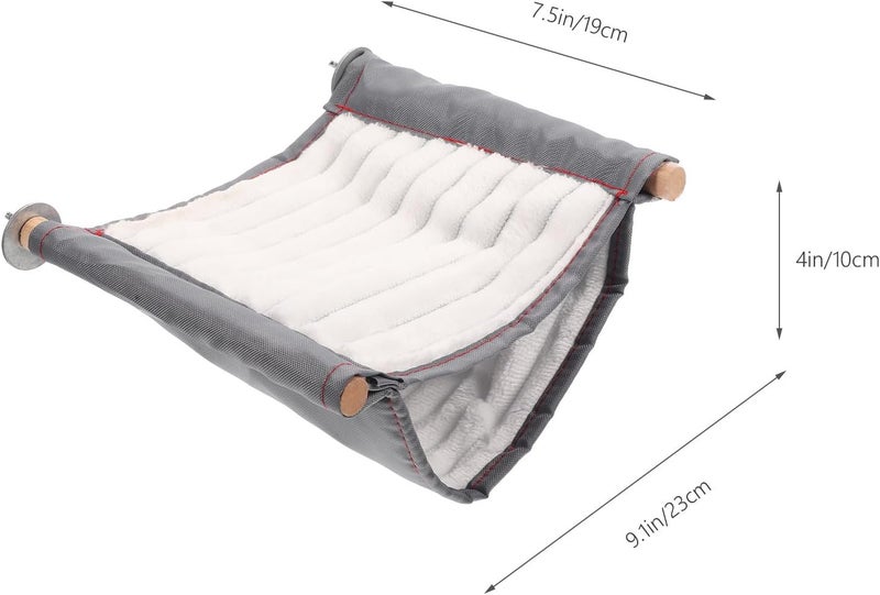 Large White Pet Cage Hammock Hanging Warm Breathable Hamster Bed with Detachable Washable Cover Suitable for Small Animals and Parrots - Image 2