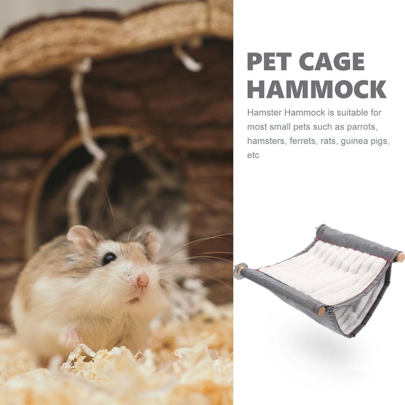 Large White Pet Cage Hammock Hanging Warm Breathable Hamster Bed with Detachable Washable Cover Suitable for Small Animals and Parrots - Image 3