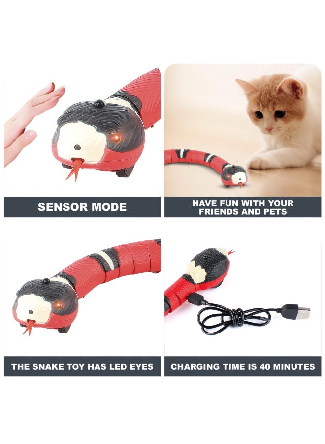 محاكاة غريبة للتحكم عن بعد كوبرا بالأشعة تحت الحمراء للتحكم عن بعد خدعة واقعية أفعى الجرسية نموذج حيواني صغير - اللون: 9909s ثعبان كهربائي صندوق ألوان صغير - Image 1