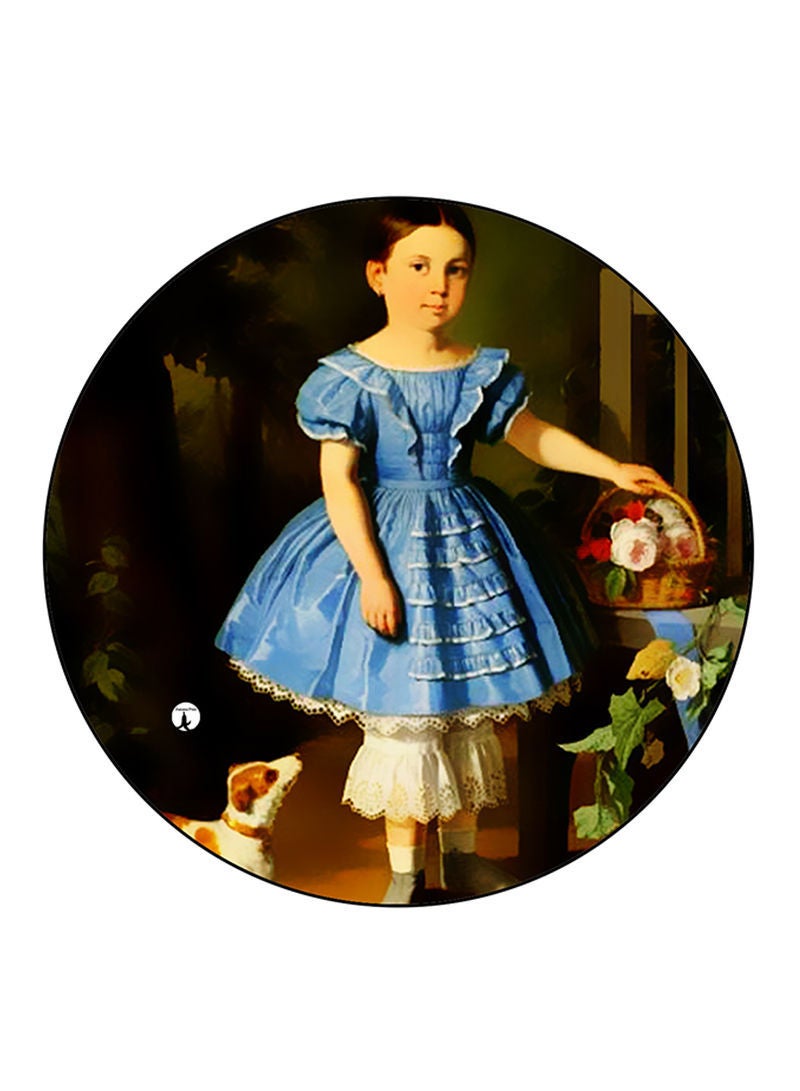 RKN Vintage Art Printed Large Round Pin Badge Multicolour - Image 2