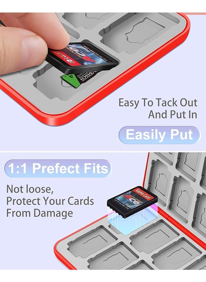Organizer 24 Switch Game Card Case for Nintendo Switch OLED, Switch Lite, Cute Game Holder Cartridge Case for Game Cards and SD Cards, Kawaii Portable Compact Storage Case Box  - Image 5