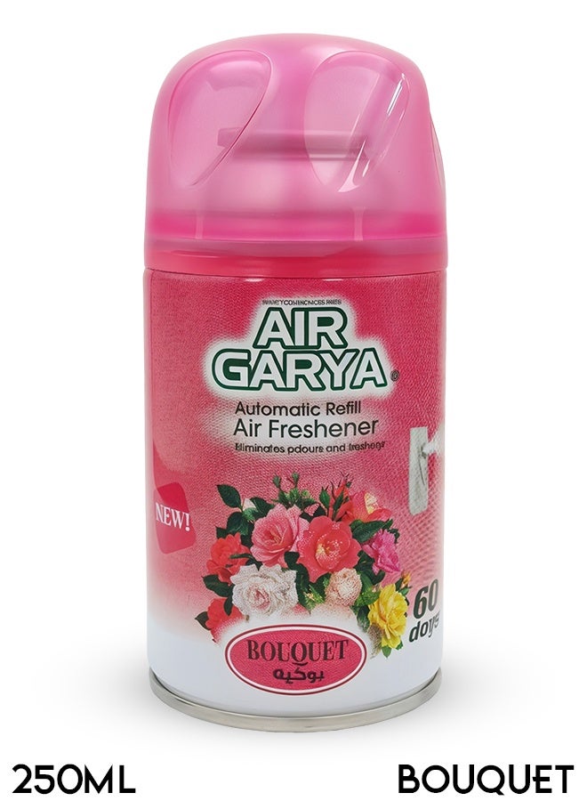 Air Garya Automatic Refill Air Freshener Bouquet 250ml – Long Lasting Fragrance, Odour Eliminator, Home & Office Freshening Spray Compatible with Dispensers - Image 1