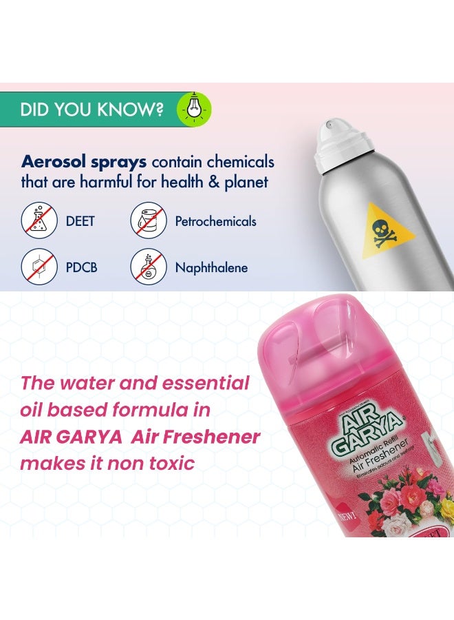 Air Garya Automatic Refill Air Freshener Bouquet 250ml – Long Lasting Fragrance, Odour Eliminator, Home & Office Freshening Spray Compatible with Dispensers - Image 5