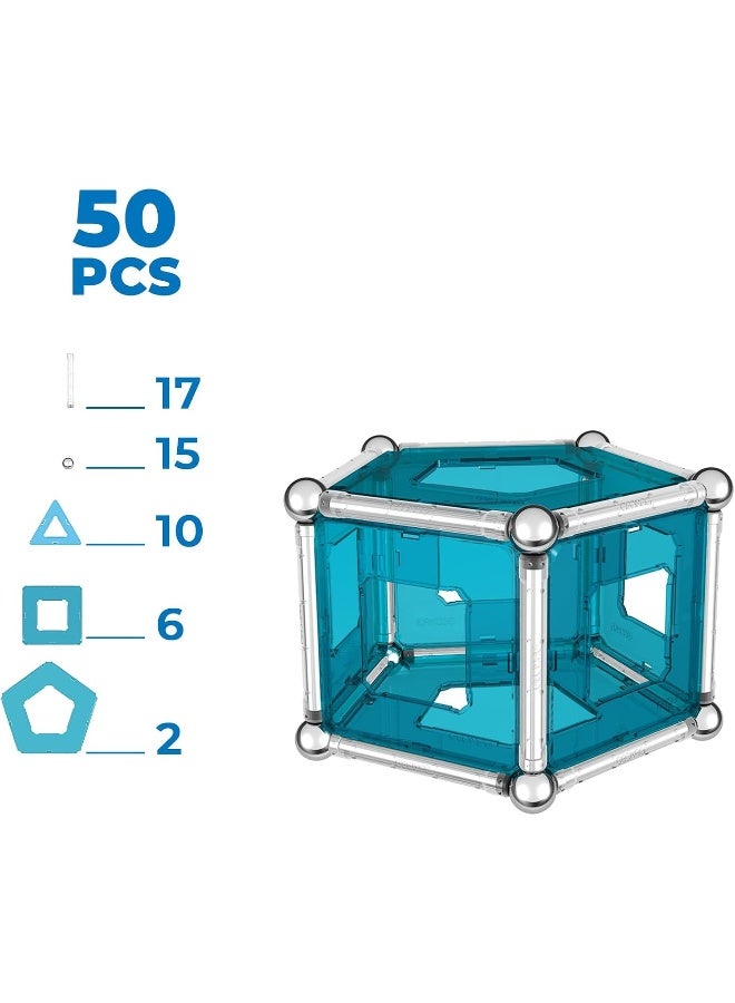 Geomag 022 Pro-L Panel Kit, 50 Piece Magnetic Construction Set - Image 1