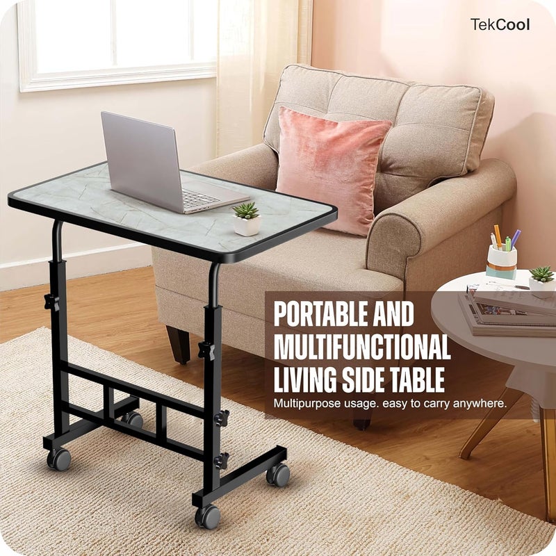 TEKCOOL Multi-Purpose Laptop Table, Study Table| Bed Table| Adjustable Height, Portable for Office, Work Form Home | DIY Table, Easy to Assemble, Engineered (Light) - Image 3