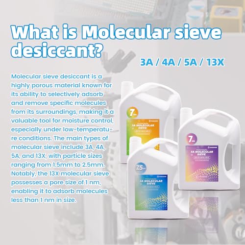 Wisesorb 13X Molecular Sieve Desiccant Beads, 6 LBS Reusable Dessicant Dehumidifiers Desiccant Moisture Absorber - Image 2