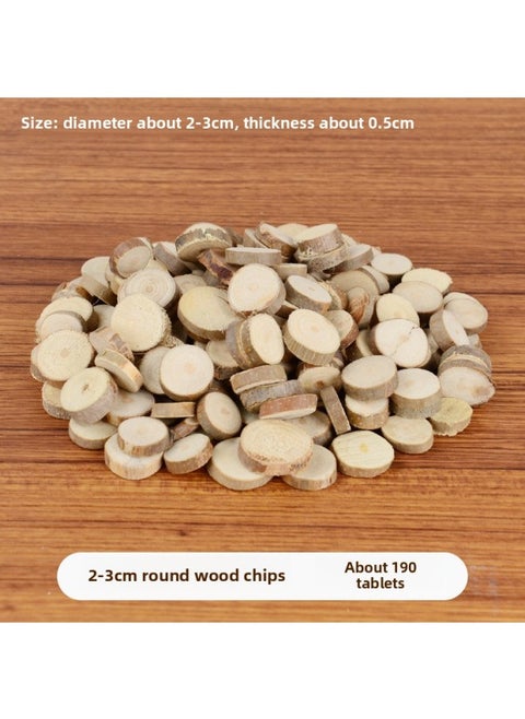 Branch Trunk Decoration Landscape Creative Diy Handmade Model Material Log Small Stick Round Wood Chip Solid Wood Photo Frame-Color:Round Wood Chip Diameter About 2-3cm