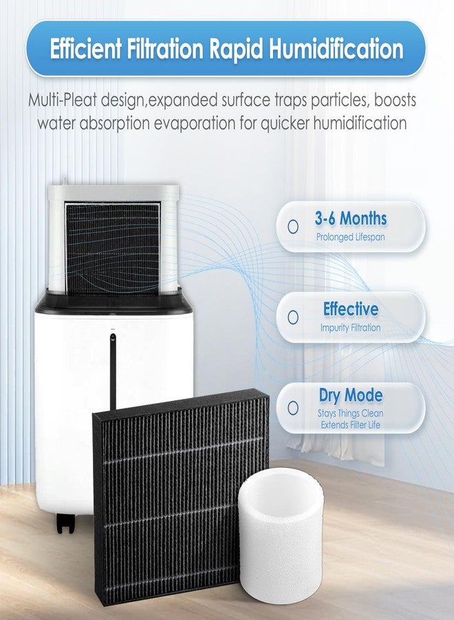 BRUVISH 4 Pack Superior 6000S Humidifier Filter Replacement Filters for LEVOIT Superior 6000S Smart Evaporative Humidifier and 4 Pack Top Fill Humidifier Filters Replacement - Image 3