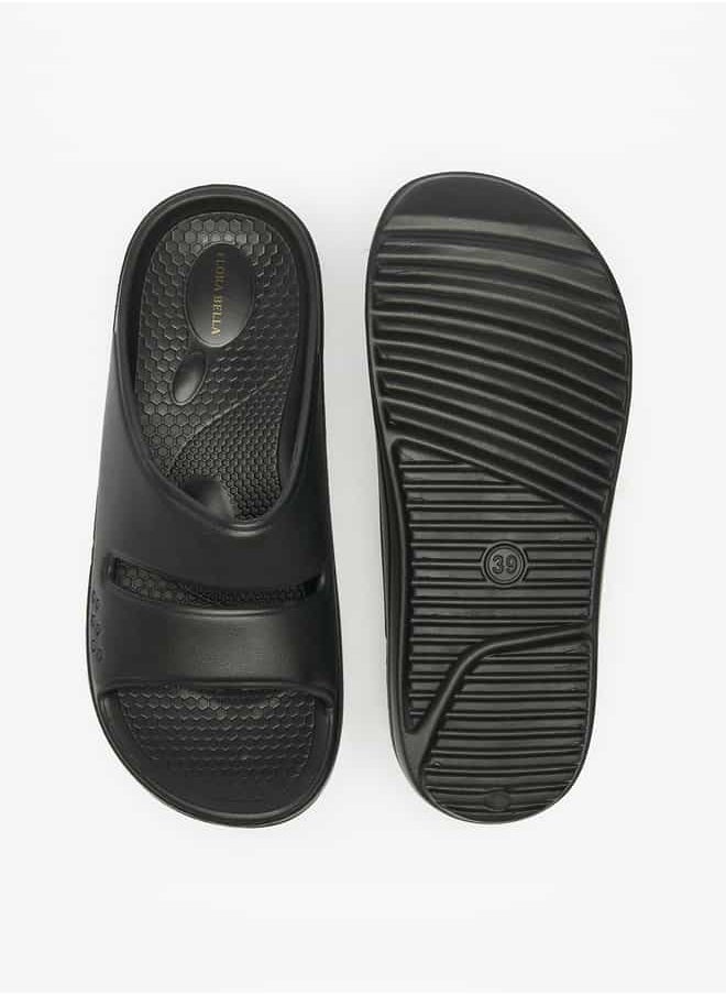 Flora Bella By Shoexpress Women Solid Slip-On Slide Slippers  - Image 4