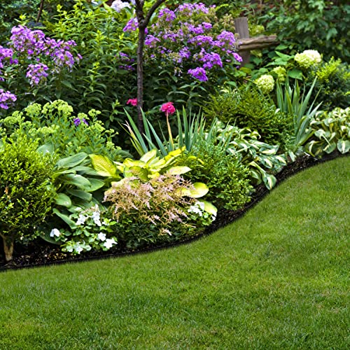 EasyFlex Pound-in Landscape Edging with Bonus Anchoring Stakes, 4.5 in. Straight Top Plastic Garden Border, 20 Foot Kit, Black, (3500-20CXX-3) - Image 5