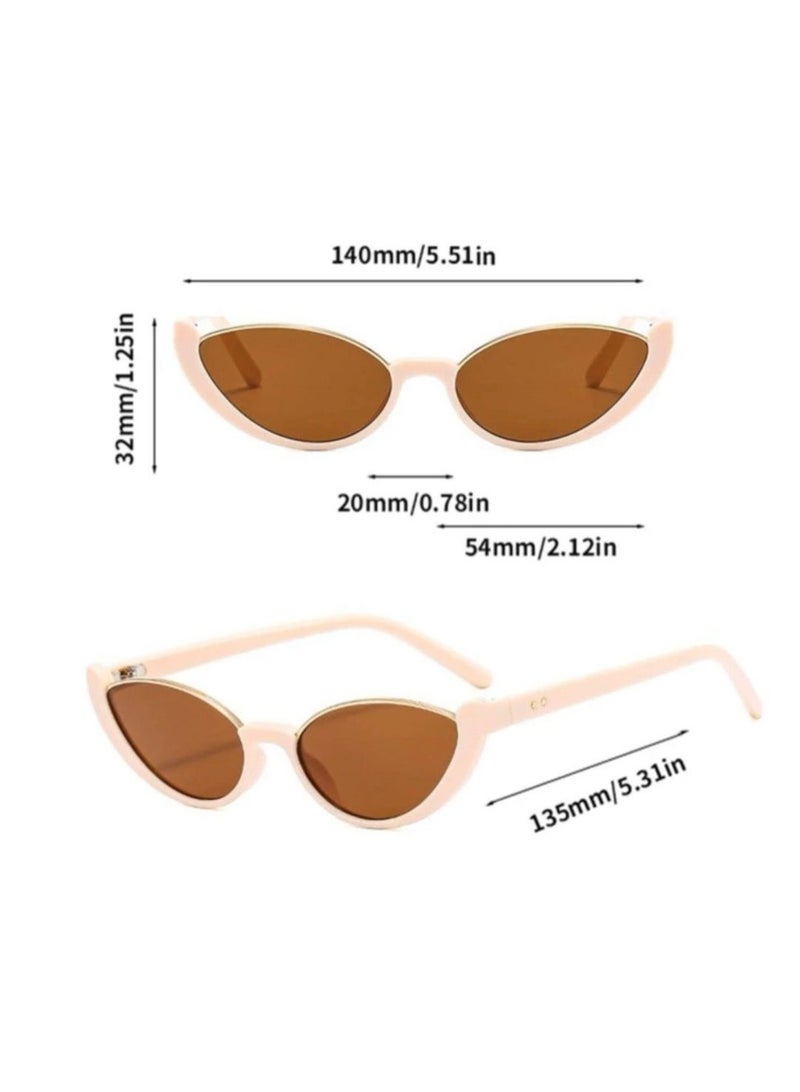 Jewelry 4You Stylish White Cat Eye Sunglasses For Women - Image 4
