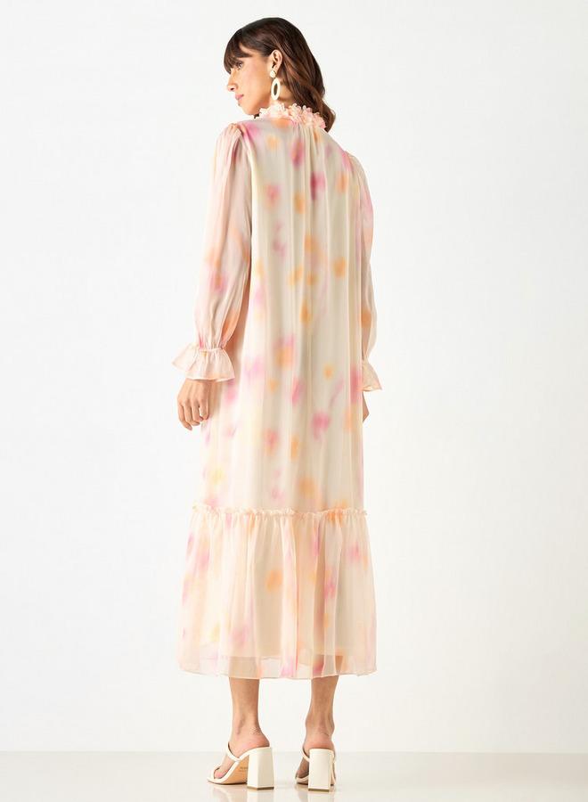 تواكستريمز فستان بأكمام واسعة وأربطة وطبعات من تو إكستريمز - Image 3