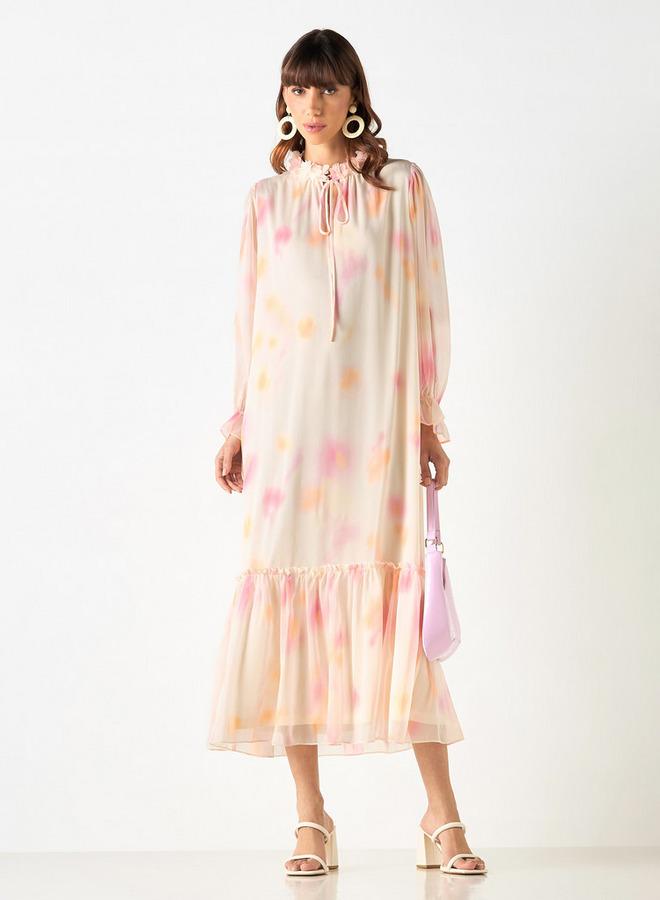 تواكستريمز فستان بأكمام واسعة وأربطة وطبعات من تو إكستريمز - Image 2