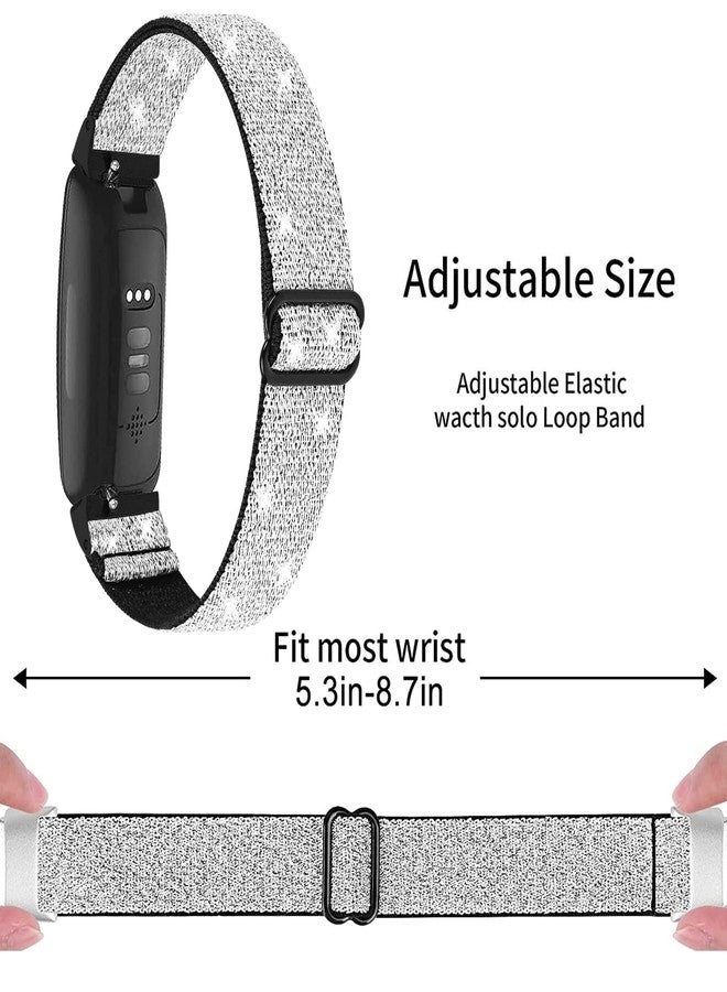 عبوة من 3 أربطة نايلون مرنة متوافقة مع أجهزة Fitbit Inspire 3 / Inspire 2 / Inspire HR / Inspire، أربطة معصم رياضية بديلة قابلة للتعديل مصنوعة من النايلون الناعم والمسامي، مناسبة للرجال والنساء - اللون 302 - Image 2