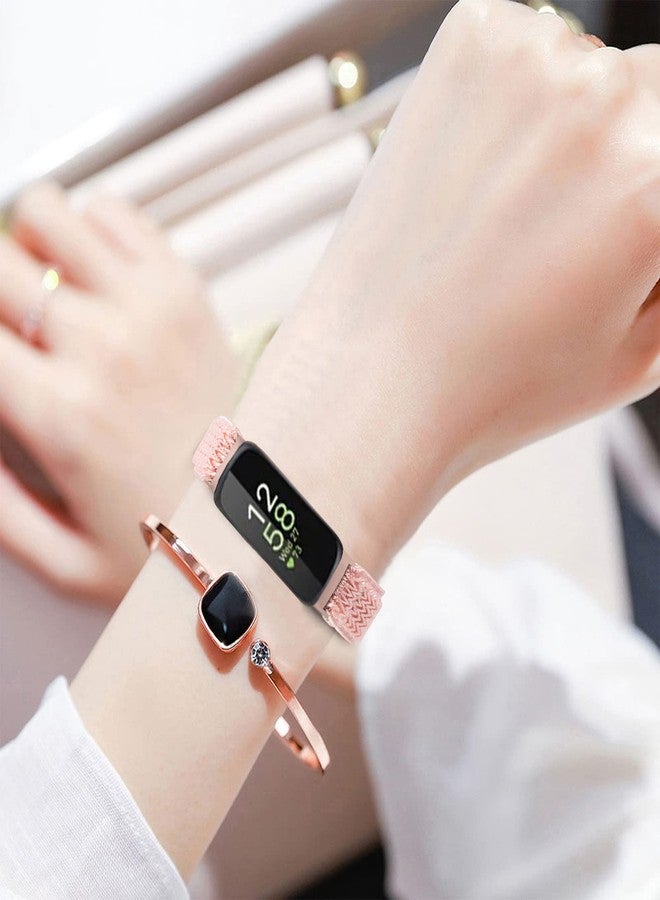 عبوة من 3 أربطة نايلون مرنة متوافقة مع أجهزة Fitbit Inspire 3 / Inspire 2 / Inspire HR / Inspire، أربطة معصم رياضية بديلة قابلة للتعديل مصنوعة من النايلون الناعم والمسامي، مناسبة للرجال والنساء - اللون 302 - Image 5