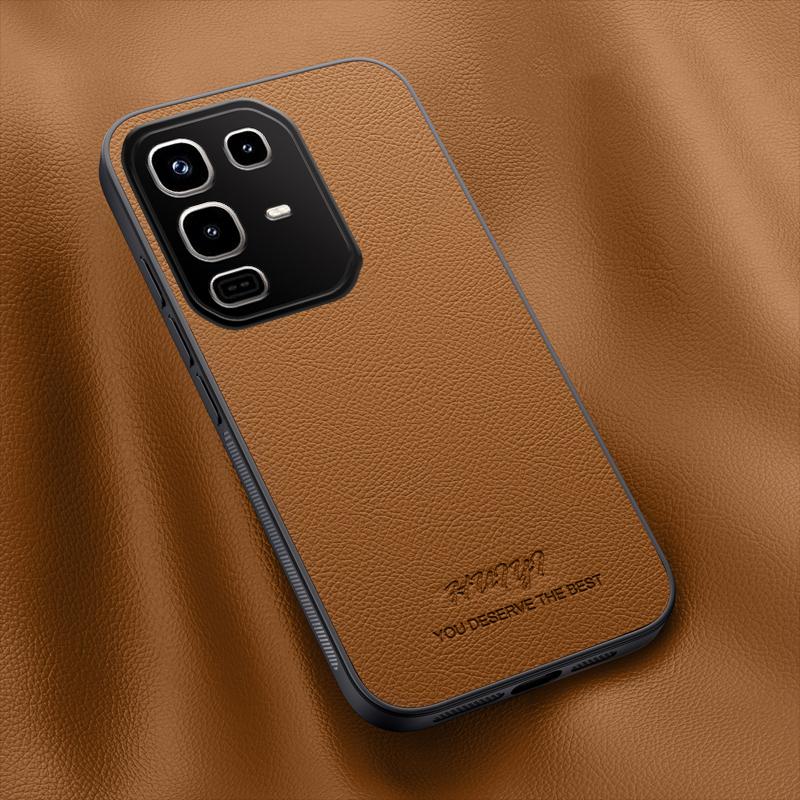 HuHa Protective Cover For Infinix Note 50 / 50 Pro 4G HUIYI Leather Magnetic Phone Case(Brown) - Image 1