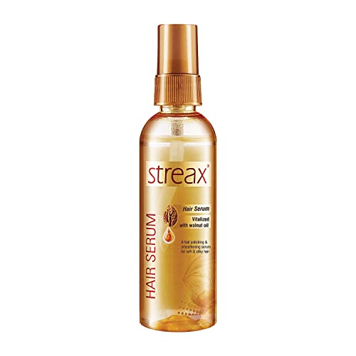 Streax Hair Serum Enriched with Walnut Oil Gives Frizz-free Satin Smooth Hair 90 ML - Image 1
