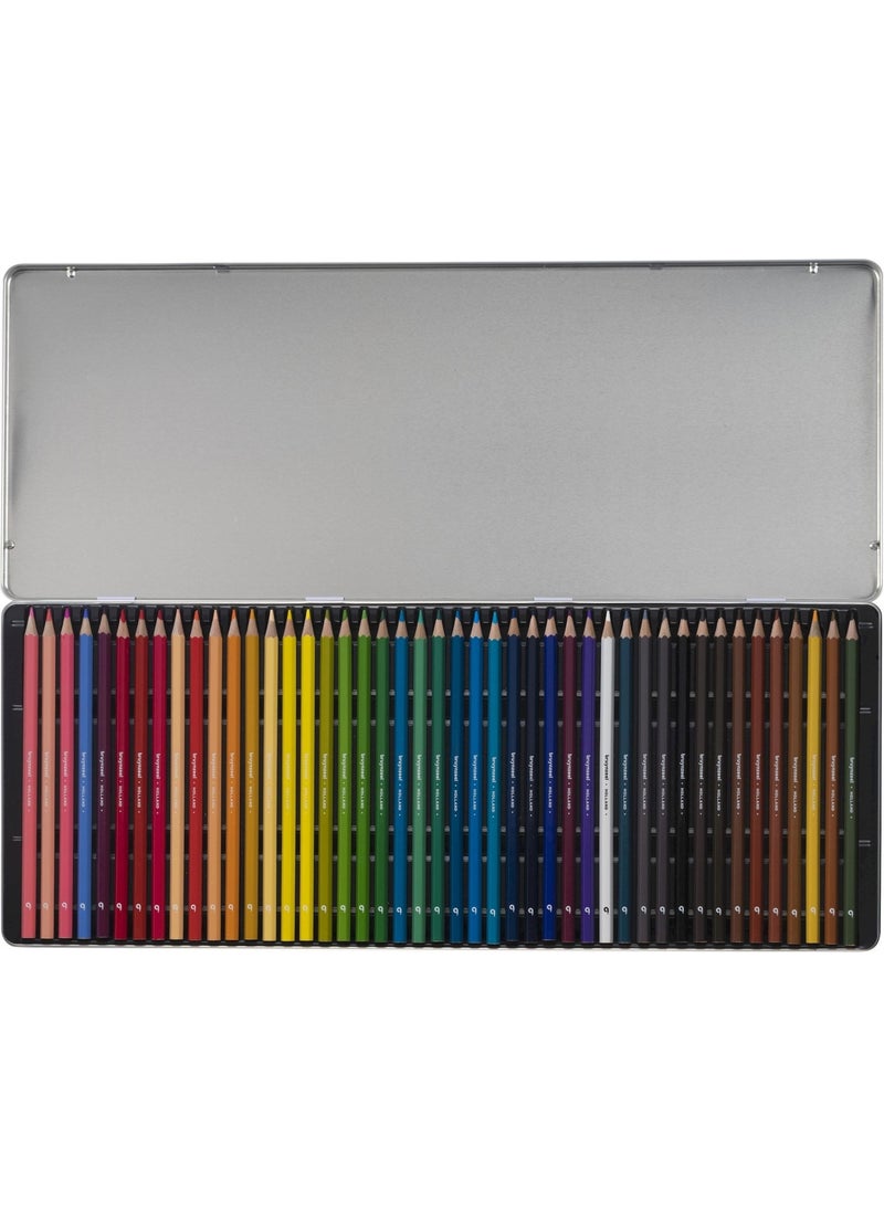 Bruynzeel - Color Pencils Turtle Set Dry Crayons Set 45 Colors Metal Box - Image 1