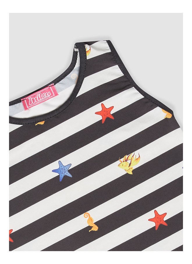 milou - Polka Dot Round Sleeveless T-Shirt - Image 1