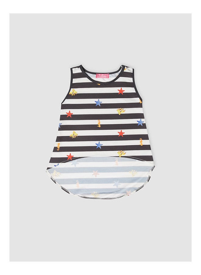 milou - Polka Dot Round Sleeveless T-Shirt - Image 1