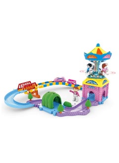 Generic Funny carousel new puzzle Puzzle Track set with light and sound 48 Pieces - No: 2167A  - Image 2