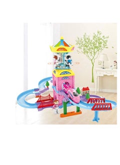 Generic Funny carousel new puzzle Puzzle Track set with light and sound 48 Pieces - No: 2167A  - Image 3
