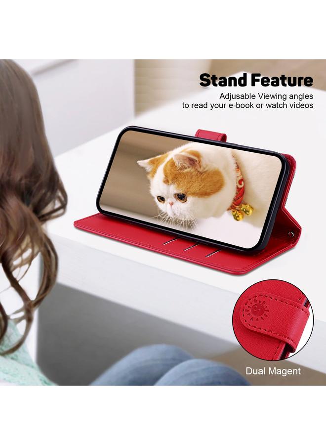 S-TOP Case For iPhone 13 Cute Cats RFID Leather Phone Case - Image 5