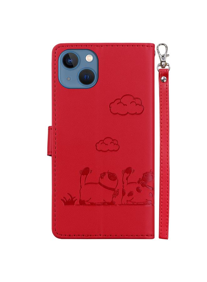 S-TOP Case For iPhone 13 Cute Cats RFID Leather Phone Case - Image 3