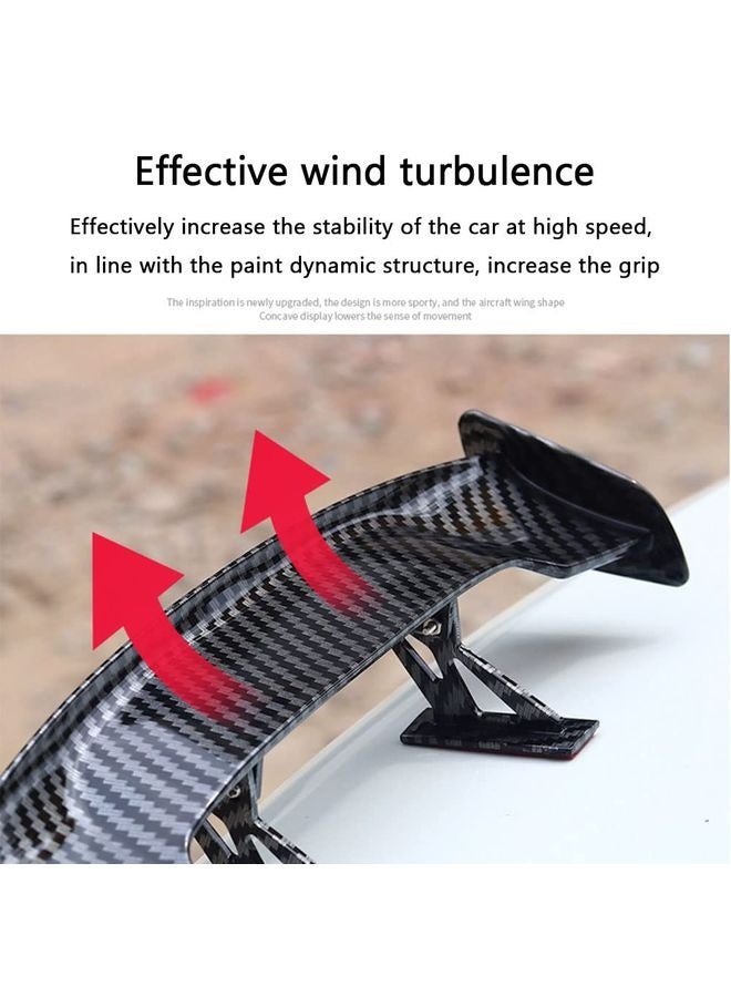 HOMESTAR Cars Universal Mini Tiny Trunk Spoiler Auto exteriores Rear Tail Wings ,9.8inch,Carbon Fiber,1pcs - Image 5