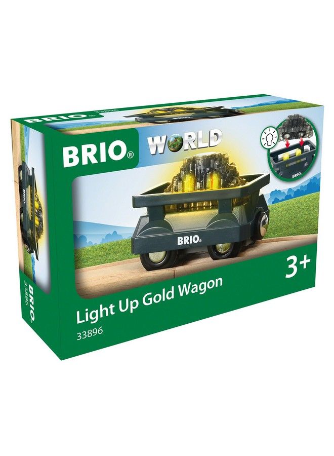 Brio عربة ذهبية مضيئة عالم 33896؛ لعبة عربة مكونة من قطعتين للأطفال من عمر 3 سنوات وما فوق - Image 4