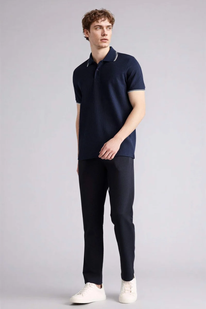 Defacto  Regular Fit Straight Leg Trousers for Men | Best Price UAE