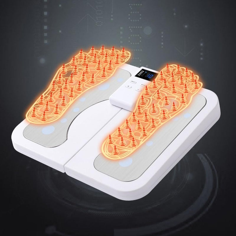 Luckam Foot Stimulator Massager for Improved Circulation, Foldable USB Feet Massager 50 Intensities &10 Modes Muscle Relaxation Foot Fatigue and Soreness Relief, for Home Office - Image 2