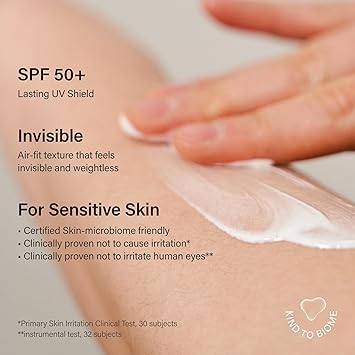 Melixir Vegan Airfit Sunscreen SPF 50 PA Korean Face Sun Lotion Moisturizing Daily Protection for Sensitive Skin No White Cast Lightweight Soothing Hydrating Skincare Reef Safe 50ml - Image 5