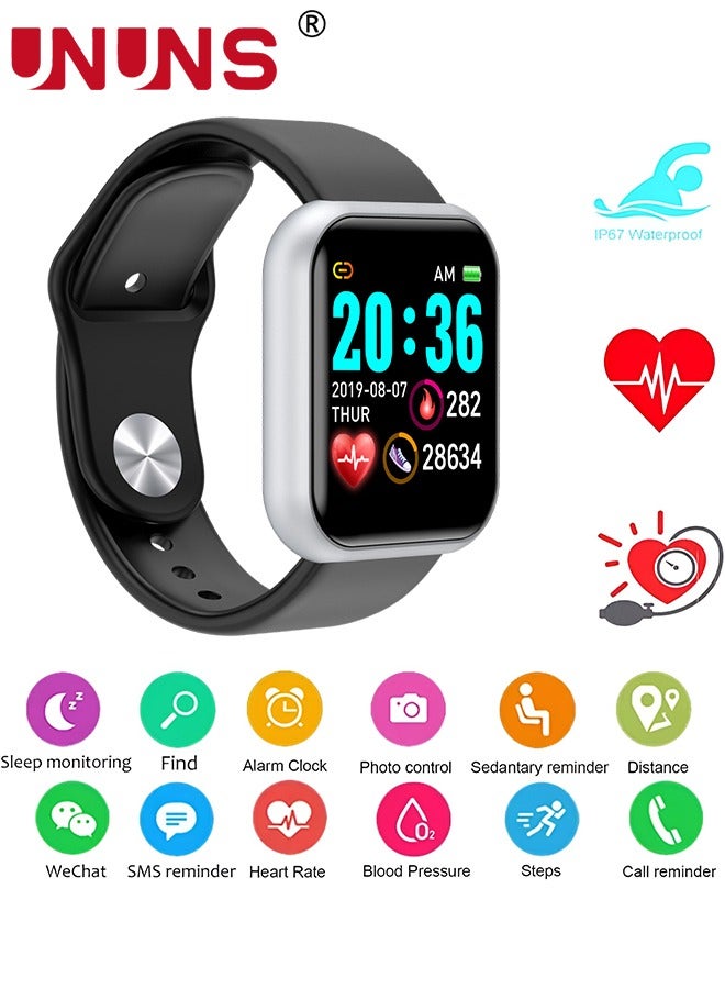 UNUNS Smart Watch,Fitness Watch 1.44'' Touchscreen With Heart Rate Sleep Monitor,Tracker for Health,Running, Waterproof Pedometer Smartwatch Compatible With IOS Android For Women Men  - Image 2
