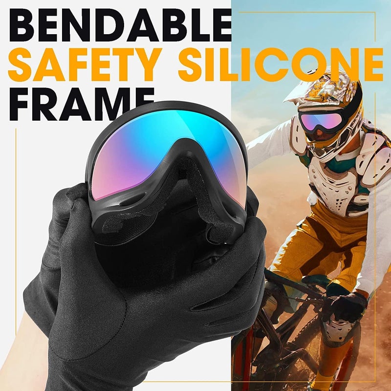 MAMBAOUT Kids Motorcycle Goggles - 2-Pack Dirt Bike Off-Road Racing Goggles for Boys & Girls - Image 4