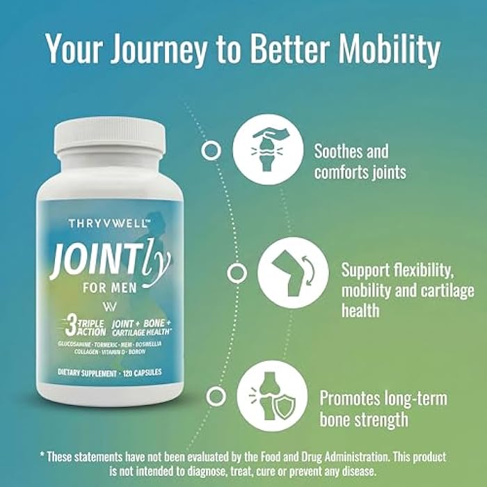 Joint Supplements for Men | 14-in-1 Joint Bone & Cartilage Support | Glucosamine Chondroitin MSM Turmeric Boron Magnesium | FSA Eligible | HSA Eligible | Lab Tested | 120 Capsules - Image 3