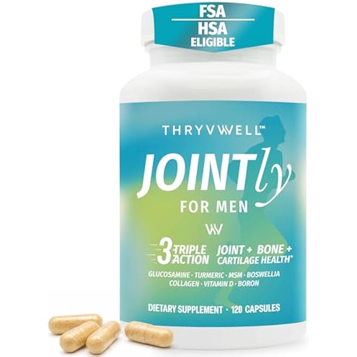 Joint Supplements for Men | 14-in-1 Joint Bone & Cartilage Support | Glucosamine Chondroitin MSM Turmeric Boron Magnesium | FSA Eligible | HSA Eligible | Lab Tested | 120 Capsules - Image 1